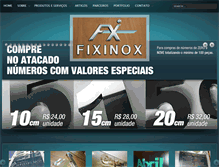 Tablet Screenshot of fixinox.com.br